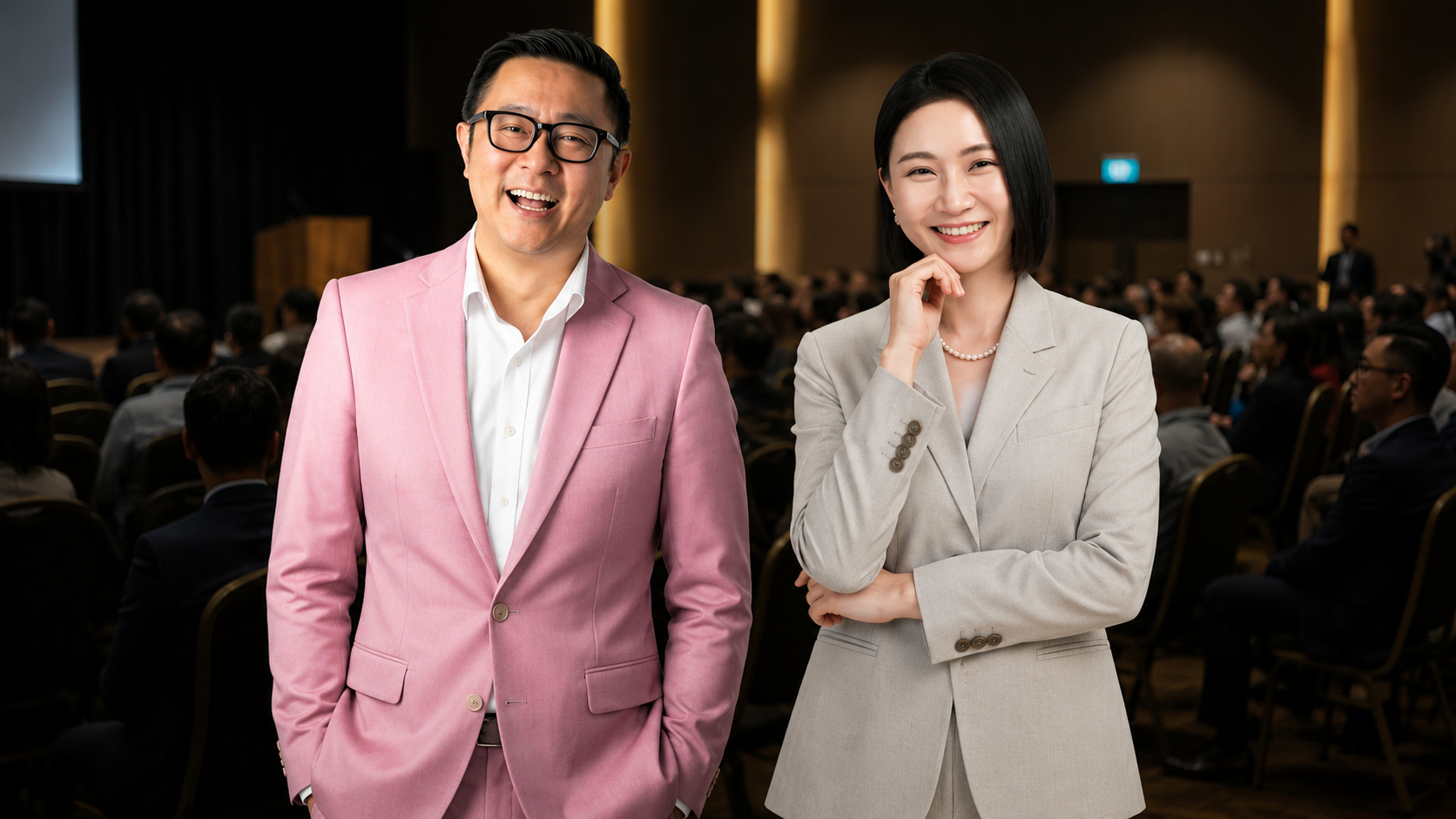 Eugene Seah and Yina Han at the Prosuasion Masterclass